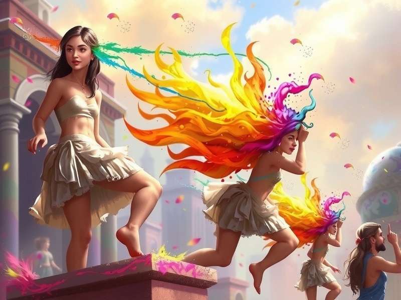 Fan-made Artwork Inspired by Rainbow Holi War Rainbow Holi War Fan Art